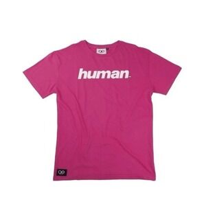Queer Eye HUMAN Graphic Tee Pink White Pride Ready Crewneck Short Sleeve‎ XS